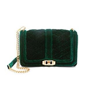 Rebecca Minkoff Emerald Velvet Bag, NWT